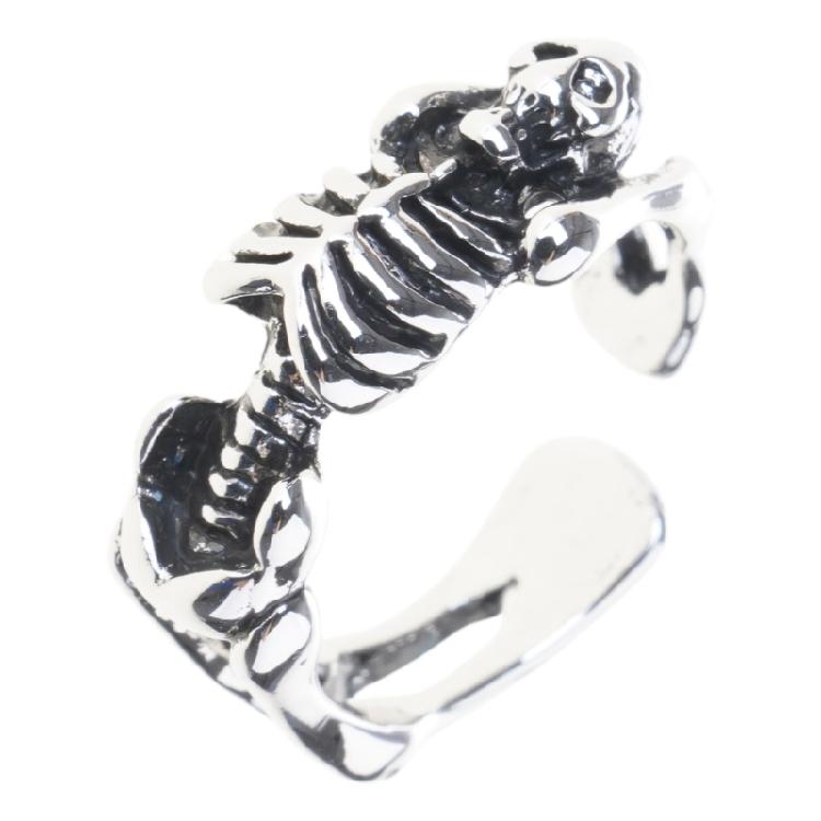Retro Gothic Skull Rings Punk Vintage Silver Rings,Adjustable Rings Jewelry 1