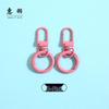 Colorful Alloy Strap & Spring Ring Keychain Buckle - Toy, Dog Hook, Handbag Accessory