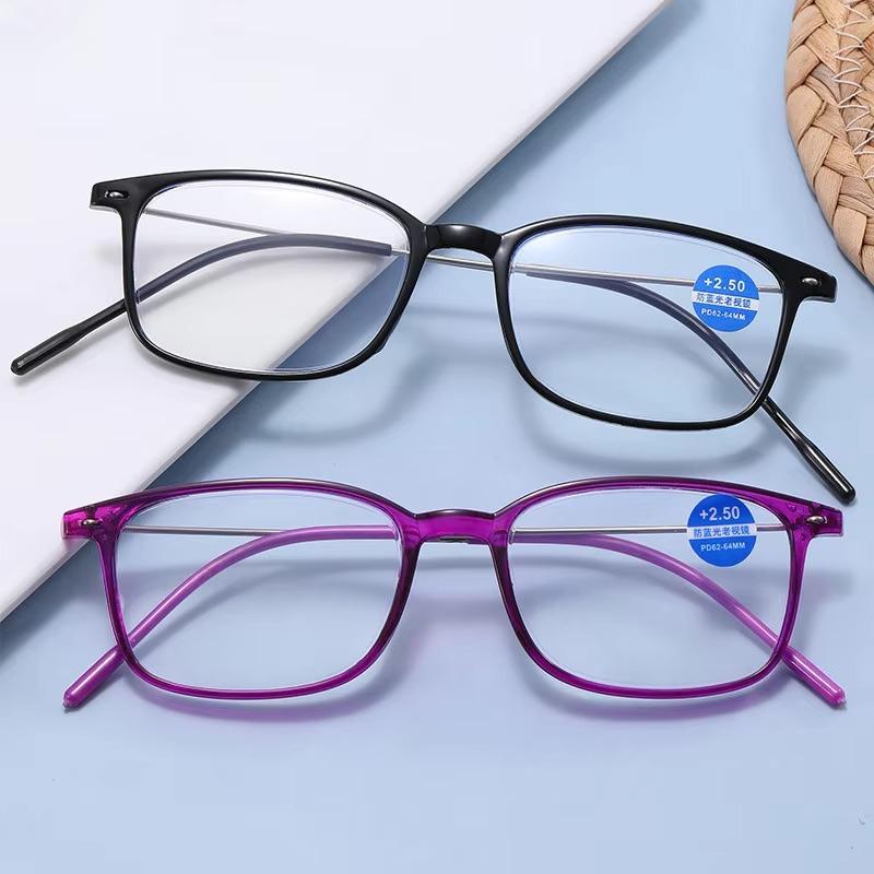 Women Reading Glasses Anti Blue Light Eyeglasses Anti-Fatigue Eyewear for Men