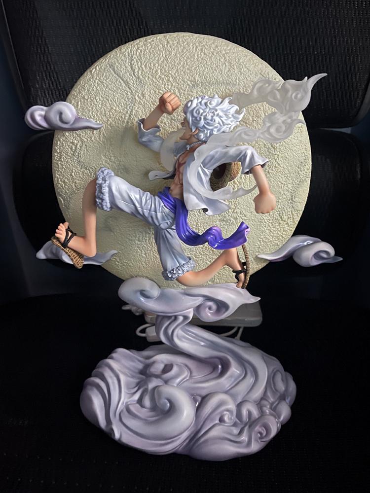 Luffy Anime One Piece Figur Luffy Gear 5 Actionfiguren Anime One Piece Statue Monkey D. Luffy PVC Modell Spielzeug Geschenk für Freund