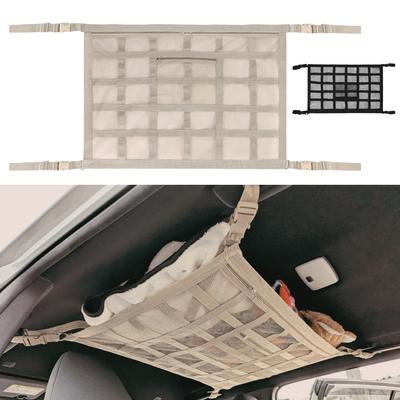 Car Cargo This Car Ceiling Storage Net Is Designed To Prevent Is Easy To and Is Ideal for Overnight Stays In Your It Features a Double Zipper and