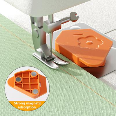 1/3Pcs Sewing Machine Magnetic Seam Guide with Scale Multifunctional Home Sewing Job Edge Guide Hemmer Tool Universal Sewing Machine Accessories