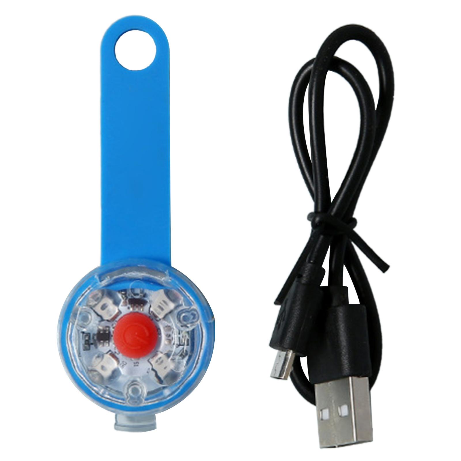 

Лампа для домашніх тварин для вуличного освітлення через USB, що заряджається, лампа для собак, лампа для нашийника для нічного бігу, кемпінгу, лампа для нашийника для собак, підвіска-кліпон синій