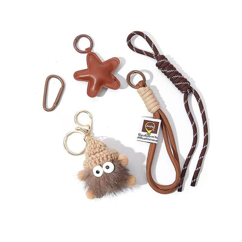 Yogodlns Women Bag Pendant Small Coal Ball Handbag Decoration Pendant For Girls Cute Fashion Funny Simple Bag Accessory