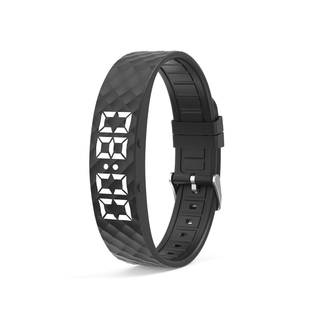 Braccialetto Intelligente LED Digitale Impermeabile Smart Clock Smartband Con contapassi per la corsa Monitor Smart Band Allarme Vibrante Promemoria