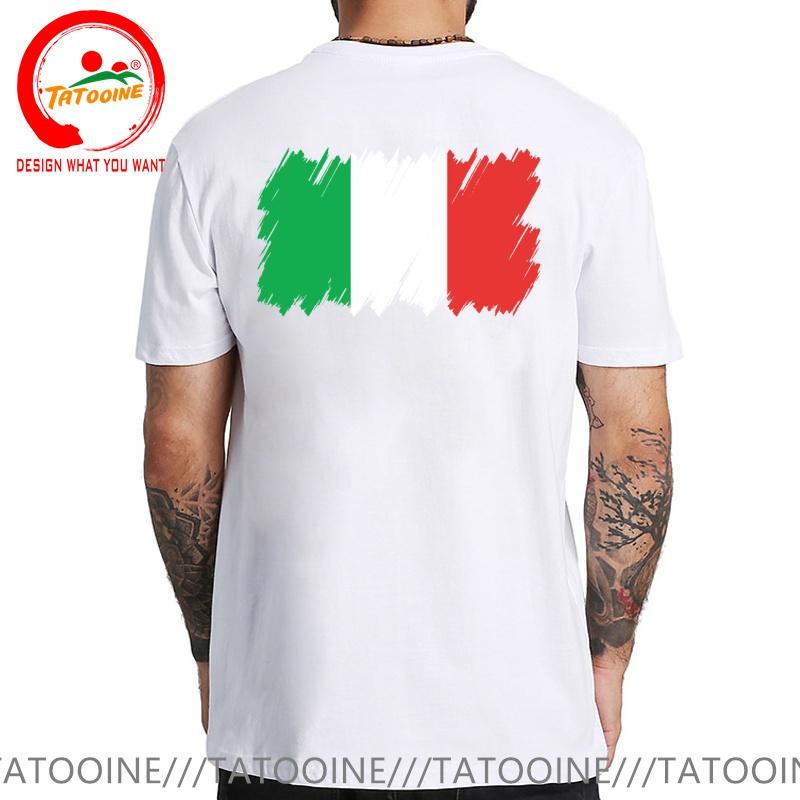 Funny Design Italy Flag Italian Brush National Flag Sred Doublet Unisex Fashion Trendy Casual Clothing Stylish Tops Tee Shirt Leis