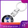 BAGJ1 1pc car badge emblem keychain metal Car key ring car decoration keychain For Bmw e46 e90 e60 e39 f30 e36 f10 f20 e87 e92 styling