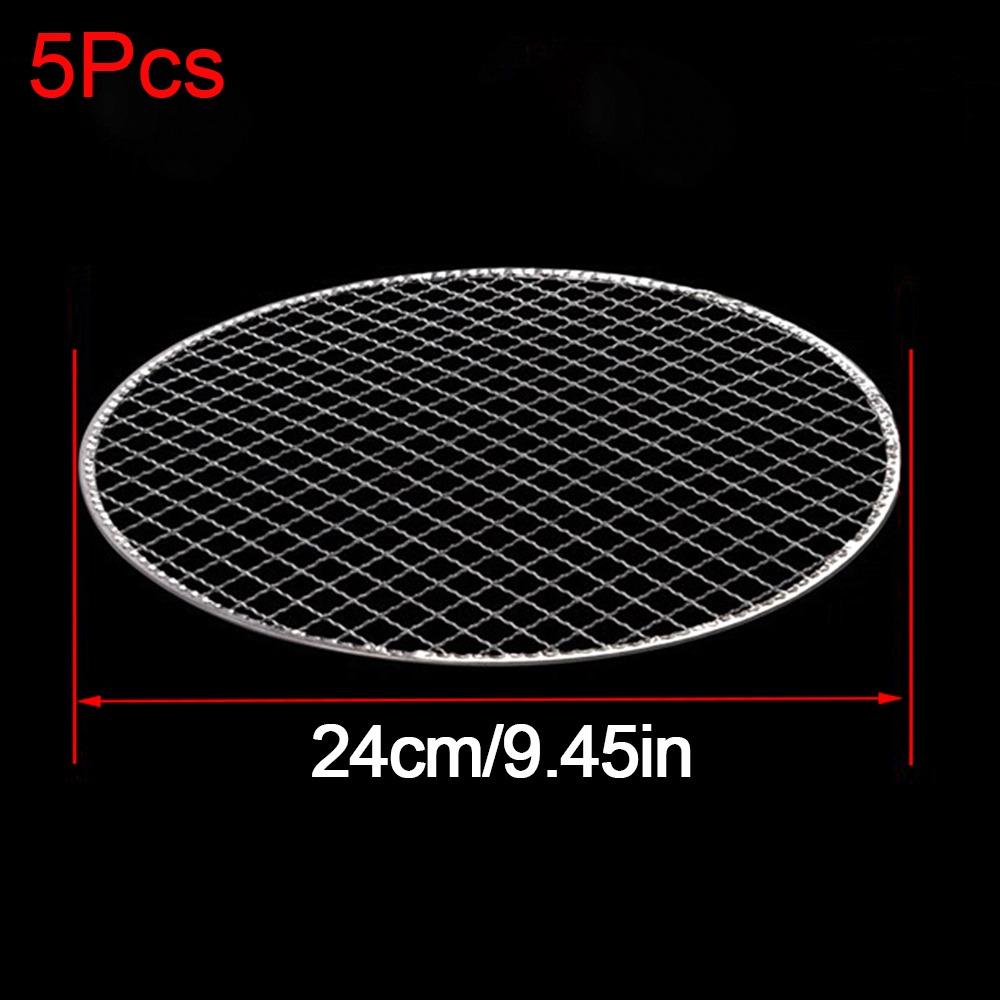

Круглые решетки для гриля Одноразовая решетка для жарки для барбекю Новая проволочная сетка 24cm