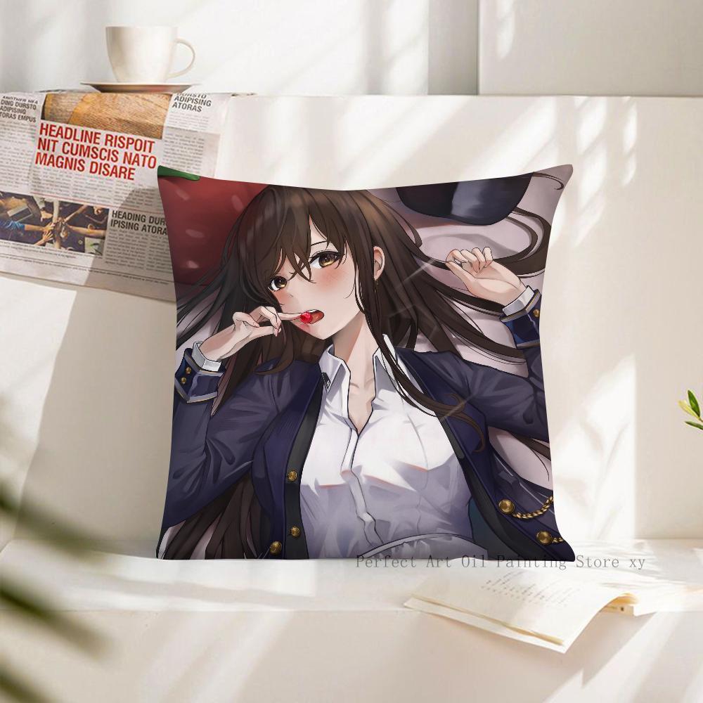 NIKKE Goddess Of Victory Spiel Kissenbezug Mode Quadratischer Kissenbezug Schlafzimmer Sofa Zimmer Ins Dekoration Freizeit Kissenbezug 40x40