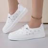 Summer little white shoes women's new fashion soft sole comfortable hollow breathable women's shoes flat breathable casual board shoes