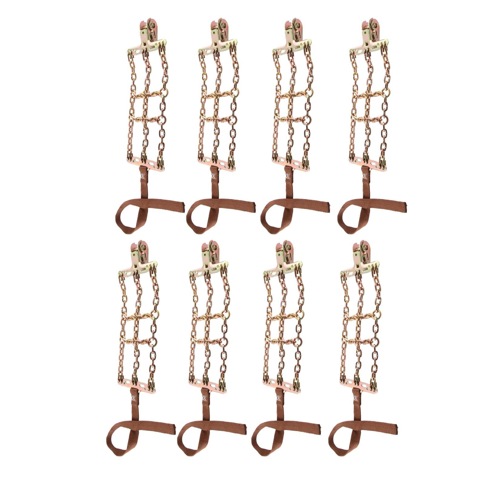 

8 шт. Цепи противоскольжения для шин, регулируемые, универсальные, для шин от 165 мм до 265 мм