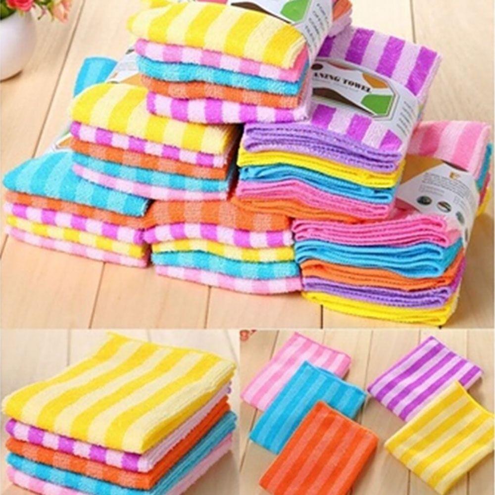 

5pcs Does Not Shed Hair Dishwashing Cloth Absorbs Water Washing Towel House Kitchen