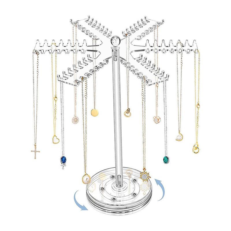 Halskjede Displaystativ Klart Halskjede Oppbevaringsstativ Dame Armbånd Smykkestativ Skrivebord Multifunksjonelt Oppbevaringsstativ