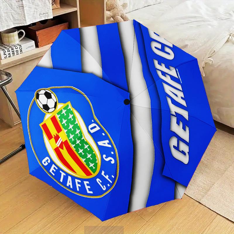 Getafe Crest Design Automatic Folding Umbrella - 8-Rib Travel Umbrella with Auto Open/Close & Portable Gifts for holidays or birthdays