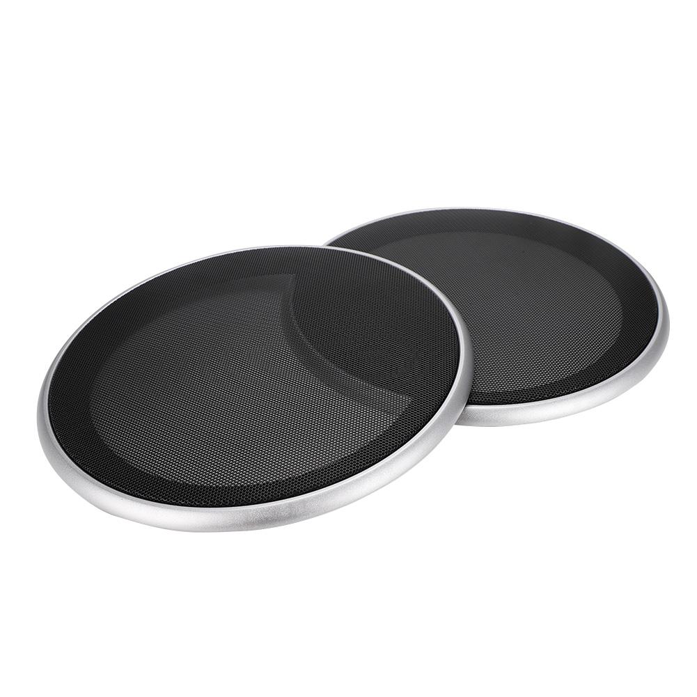 2 pcs 8 inch Audio Speaker Cover Decorative Circle Protective Metal Mesh Cover
