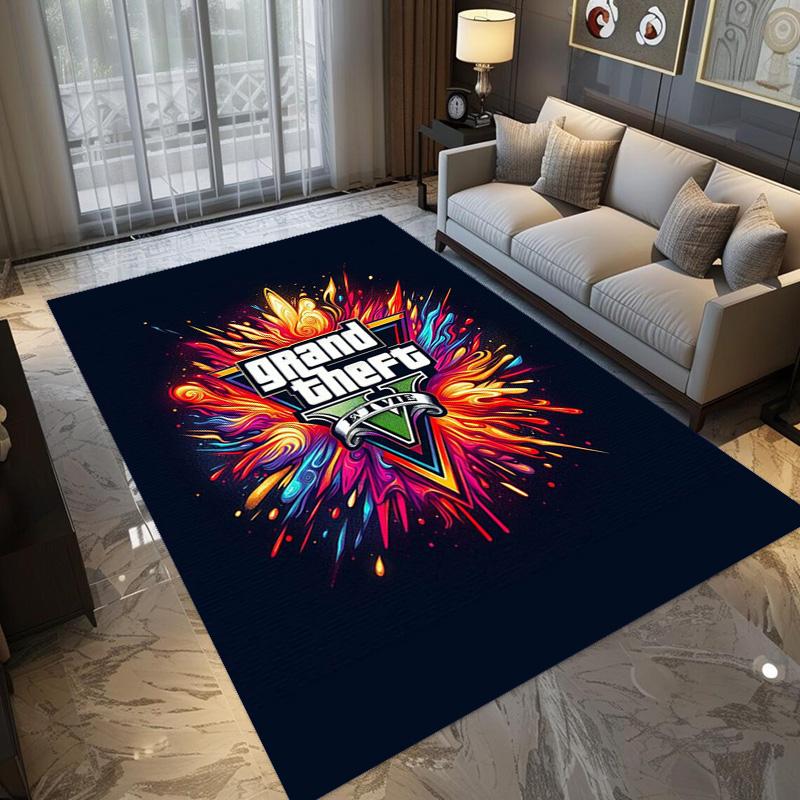 Vibes Vice City carpet printing Home Decor Art Protective pad Bathroom mat