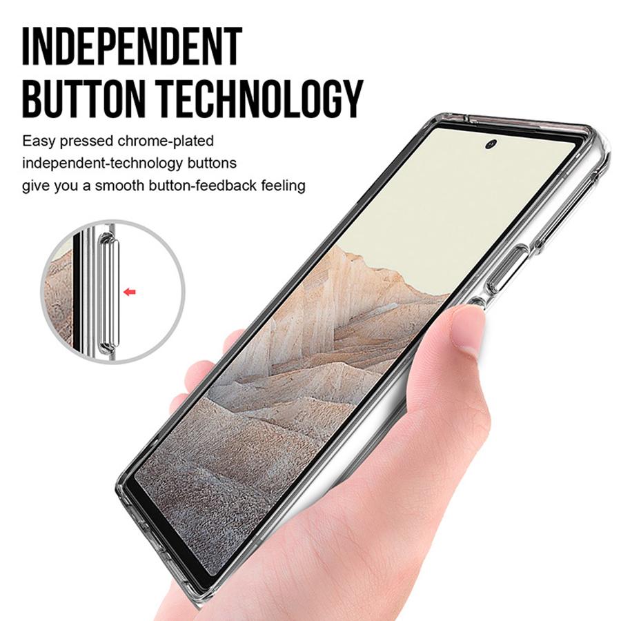 1PC Phone Case For Google Pixel 6 Pro Case Clear Anti-Fingerprint Cover