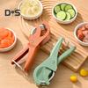 2Pcs Fruit Slicer Ergonomic Handle Multi-Blade Design Kitchen Cutter Fruits Vegetables Slicer Kitchen Utensil
