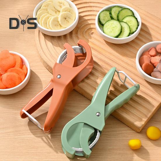 2Pcs Fruit Slicer Ergonomic Handle Multi-Blade Design Kitchen Cutter Fruits Vegetables Slicer Kitchen Utensil
