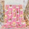 Weihnachtsflaneldecke Patchwork Weihnachtsbäume Herzen Kuscheliges Sofa Festliche Wärme Langlebig Weich Feiertagsdeko Zertifizierte Qualität