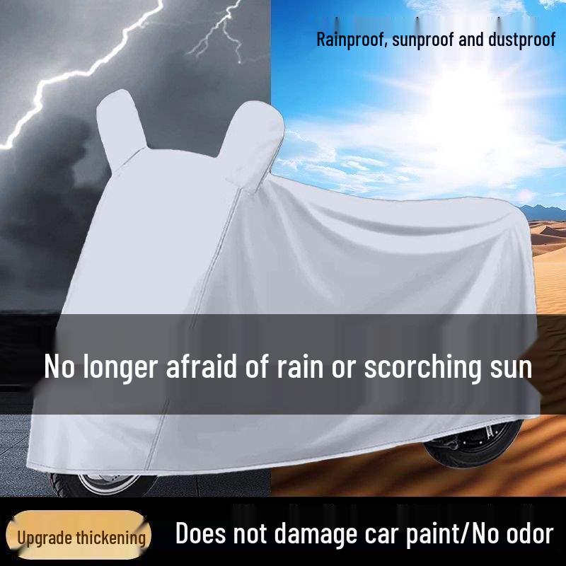 Electric Vehicle Dustproof Car Cover - Sunscreen, Rainproof Protection for Cars, Motorcycles & Scooters (Large/Medium)