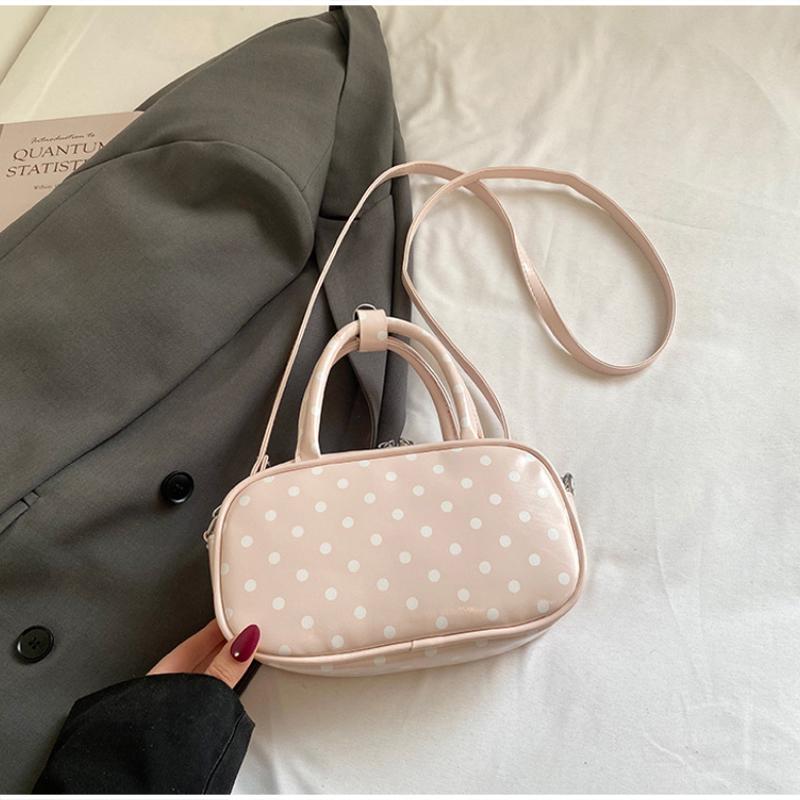 Polka Dot Mini Top-handle Bag Vintage Style Crossbody Underarm Bag Fashion Casual Handbag For Women Daily Commute Shoulder Bag