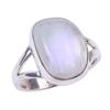 Natural Rainbow Moonstone Gemstone Handmade 925 Solid Silver Ring Size 7 C7i96