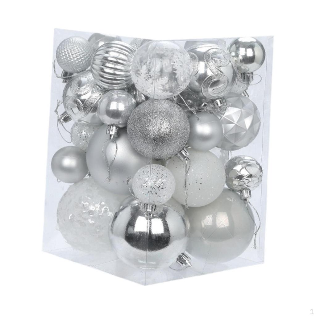 36 Piece Set for Christmas Tree Decoration, Hanging Balls Festivities