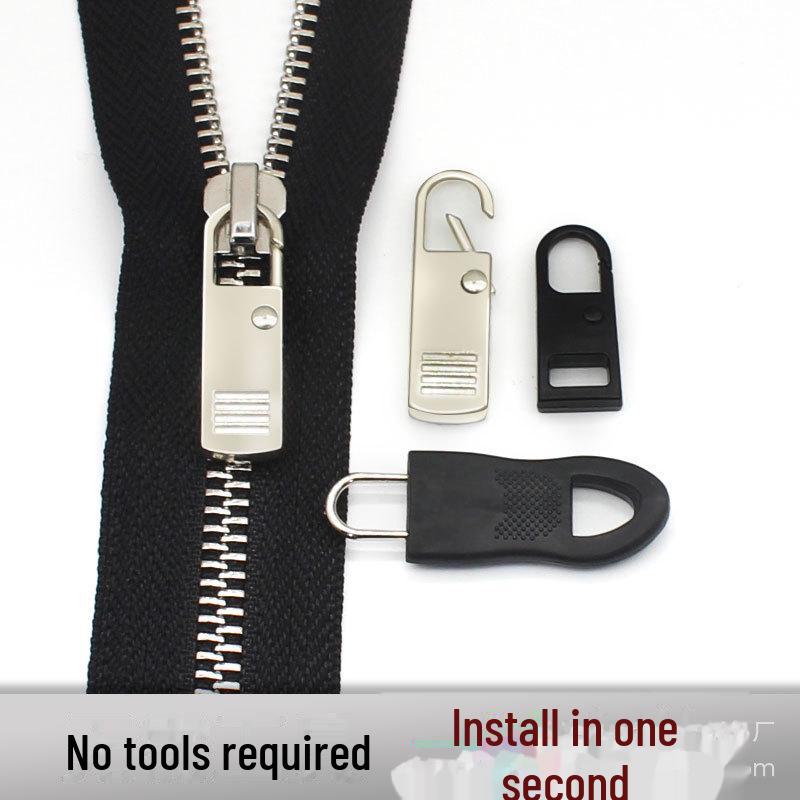 Universelles Reparaturset für abnehmbare Reißverschlussköpfe für Taschen und Kleidung