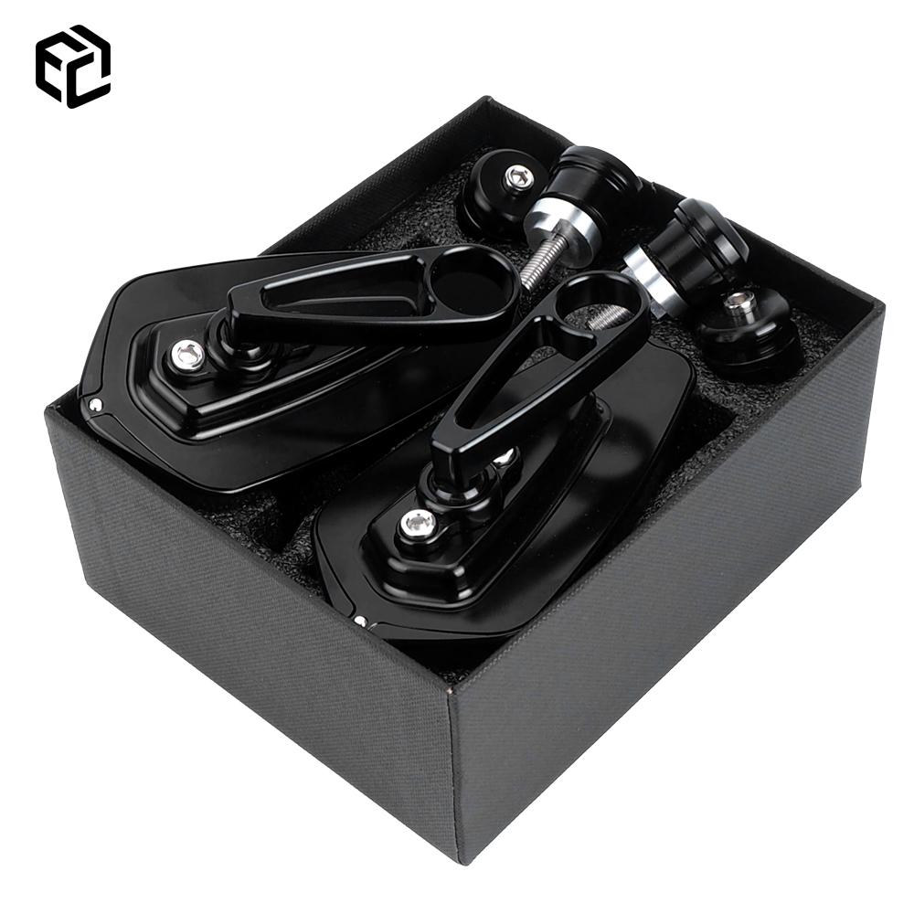 

For CB650R Mirror Motorcycle Accessories Bar End Side Mirrors For Honda CB400 CB650F CB1000R CBR1000RR CB1100 CB1300 CB400F чёрный