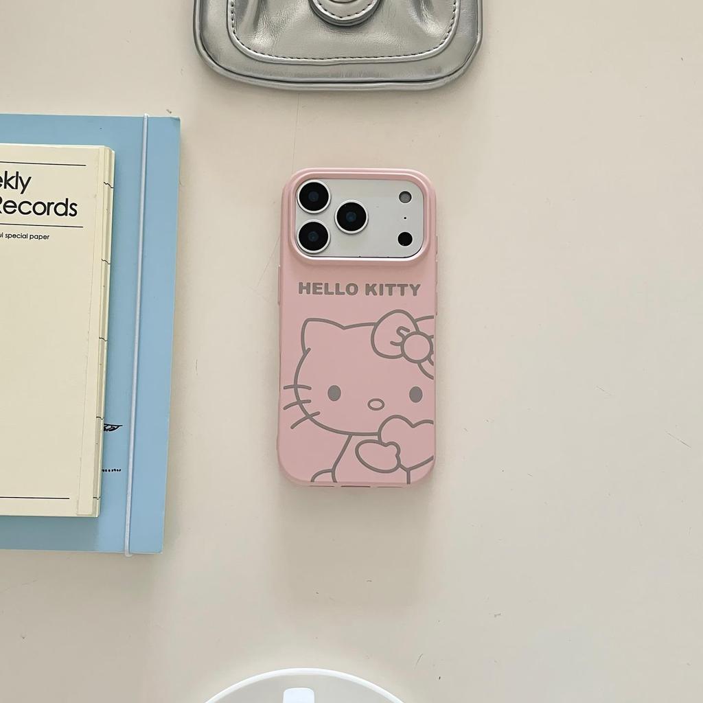 Pinke Linien KT Katze iPhone 16 Pro Max/14/15/17 Pro Schutzhülle von Apple