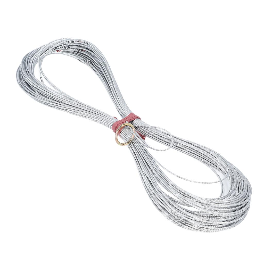 50m Poço Medindo Corda Escalas Transparentes Não Encolhimento Portátil Fio De Aço Medida Corda para Constru