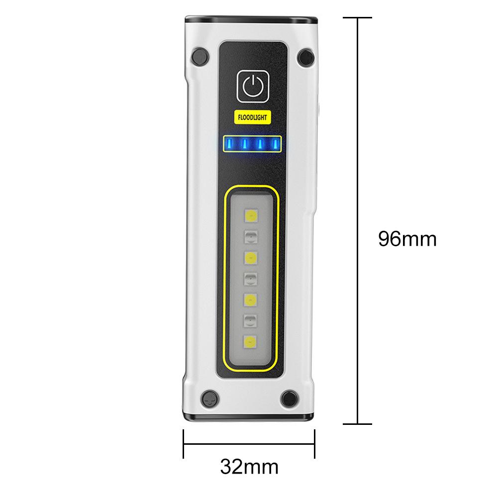 Rechargeable COB LED Flash Light Torch 7 Gear Multipurpose Aluminum Alloy Camping Flashlight for Night Working Car Inspection