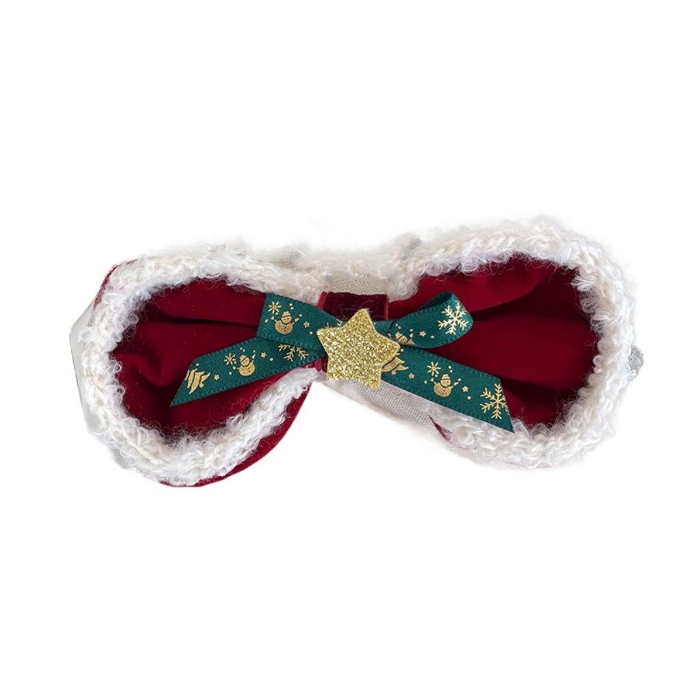 Cute Christmas Hair Hoop Xmas Plush Ball Hairpin Hair Accessories Christmas Barrettes  Girls