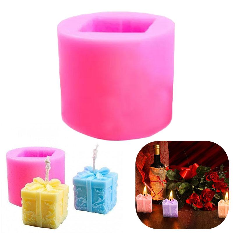 

Silicone Fondant Cake Chocolate Baking Mold Candle Soap Wax Mould Gift Box Shape