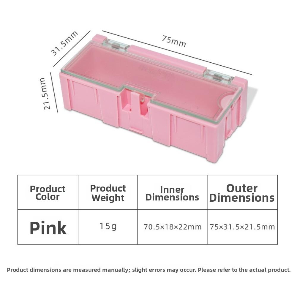 Stackable Electronic Component Storage Box Mini Resistance Storage Box  For DIY Electronics