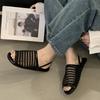 Fashion Fashion Hollow Woven Flat Sandals Women Sexy Open Toe Brand Designer Shoes Comfortable Non-Slip Beach Sandals Sandalias De Mujer