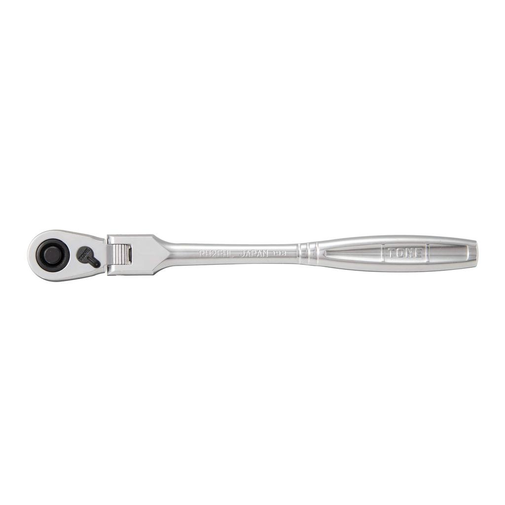 TONE Long Swivel Ratchet Handle Drive (Hold Type) RH2FHL, 6.35mm (1/4")