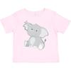Inktastic Elephant Toddler T-Shirt Gray Zoo Animal Cute Little Friendly Child