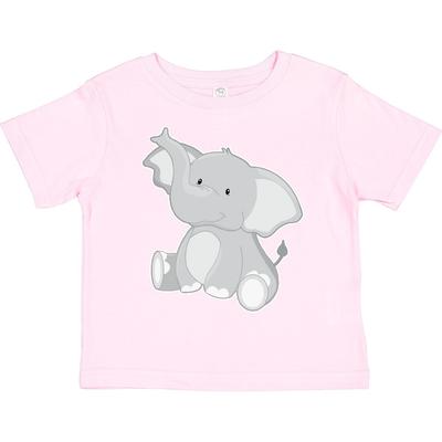 Inktastic Elefant Kleinkind T-Shirt Grau Zoo Tier Niedlich Klein Freundlich Kind