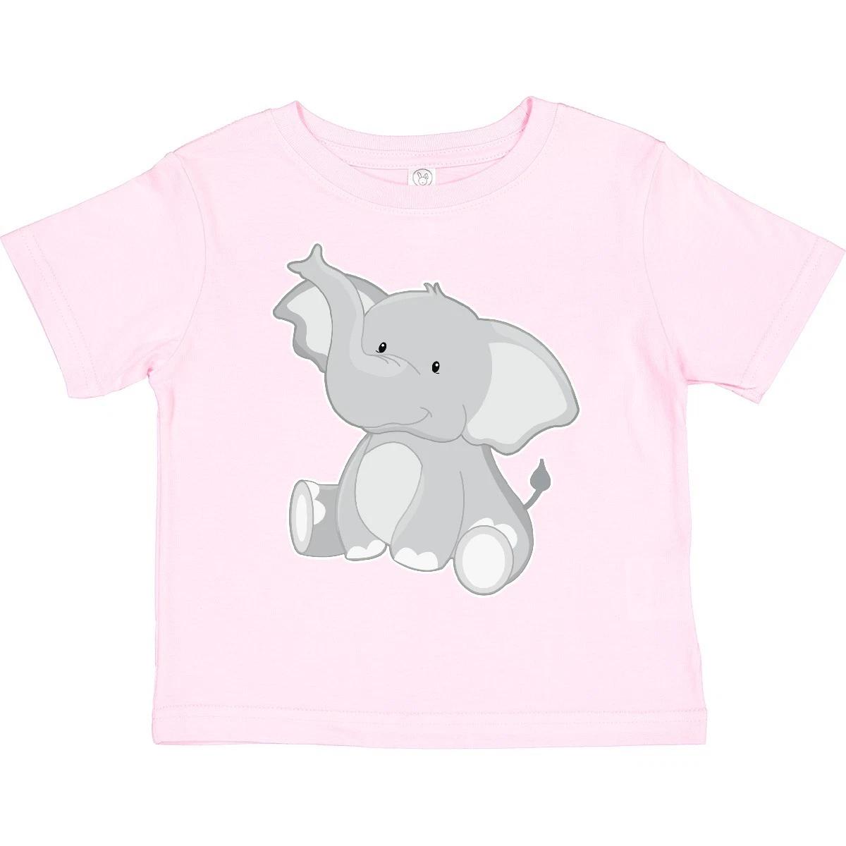 Inktastic Elephant Toddler T-Shirt Gray Zoo Animal Cute Little Friendly Child 150