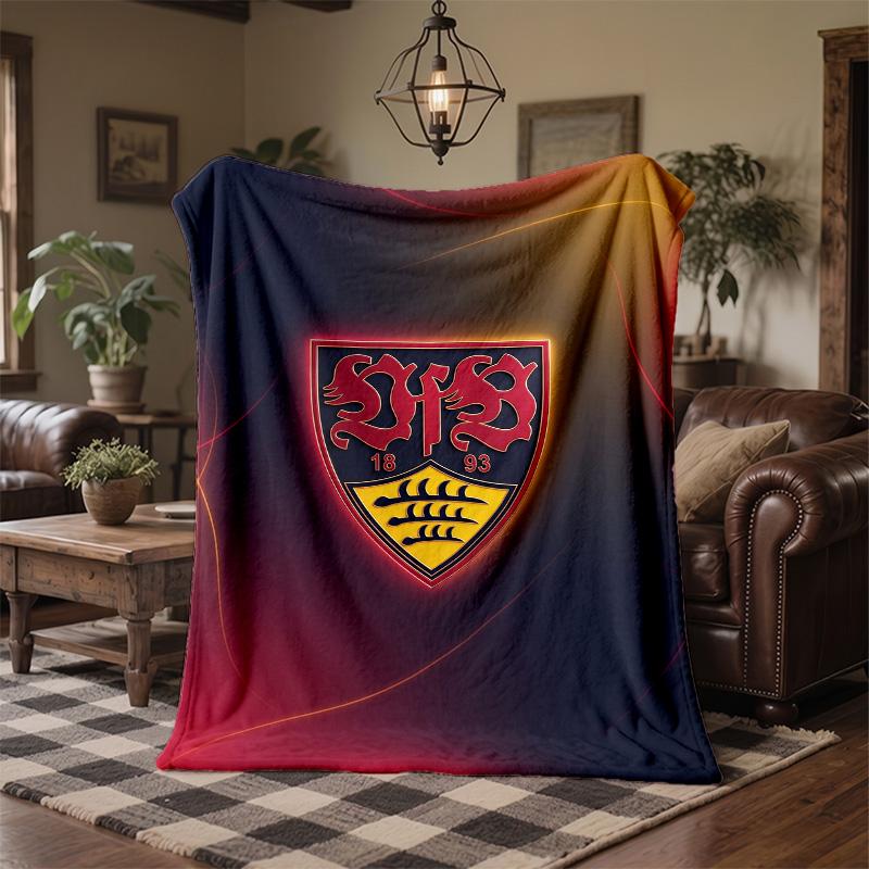 Couverture Flottée VfB Stuttgart Football Douce Chaude Jeté de Canapé Lit Pour Maison Bureau Chambre à Coucher