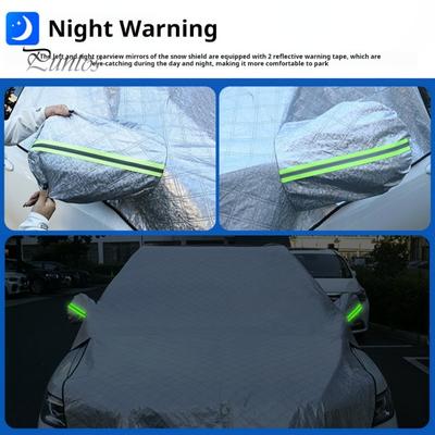 Car Windshield Snow Cover with Side Mirror Cover Anti-Theft Design Frost Protection Anti-UV Universal Front Window Automotive Cover