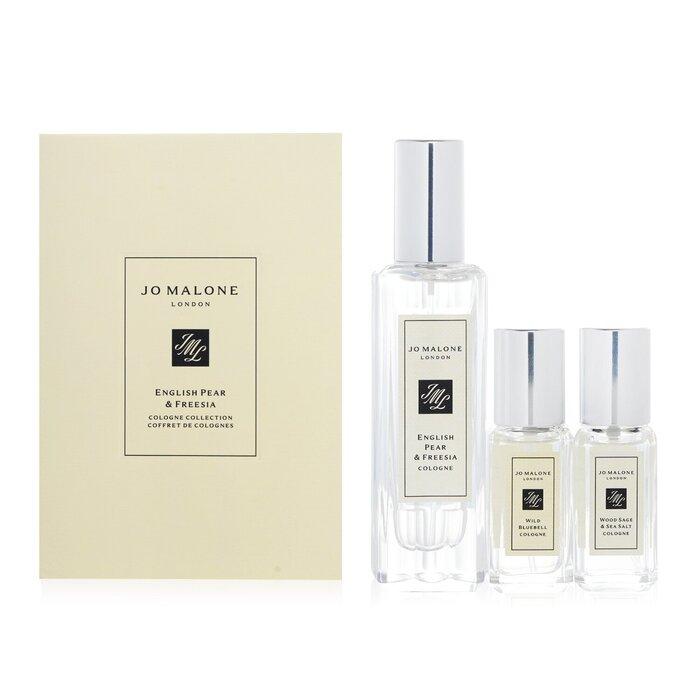 JO MALONE English Pear & Freesia Coffret: English Pear & Freesia 30ml + Wood Sage & Sea Salt 9ml + Wild Bluebell 9ml