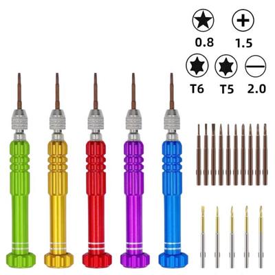 Aluminum Alloy 5-in-1 Screwdriver Set for Mobile Phones and Notebooks