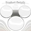 50 Pieces Covers Round Making Accessories for Buttons Anime Idol Card Sleeves Transparent PVC