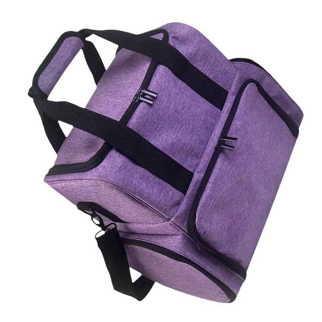 Portable Nails Polish Storage Case for Bottles with Double Layer Manicure Tools Organizers and Nail Dryer Compartment