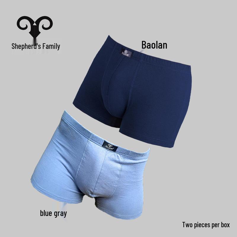 Breathable All-Cotton Mid-Rise Seamless Printed Men's Boxer Briefs