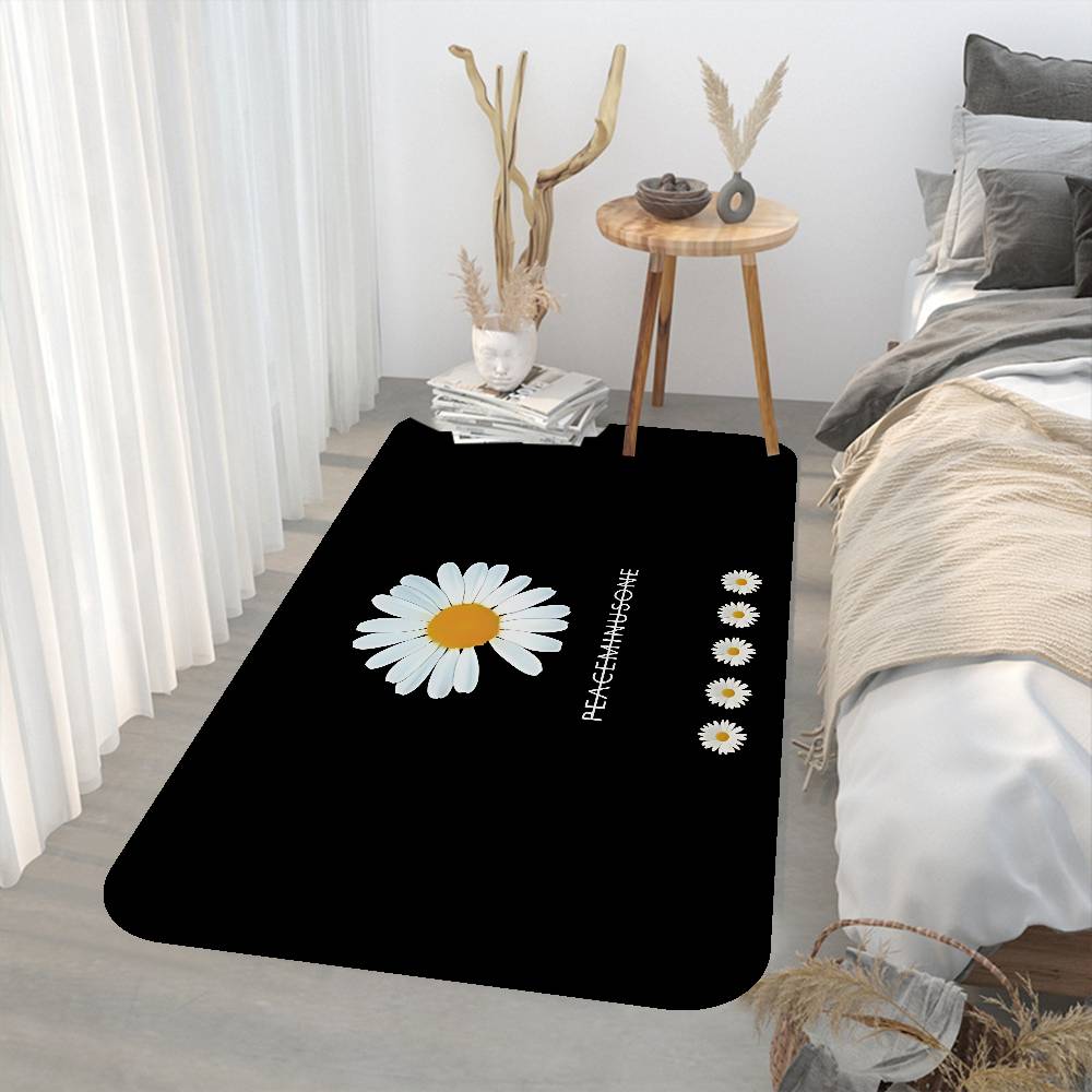G-G-Dragon P-Peaceminusone Floor Mat INS Style Soft Bedroom Floor House Laundry Room Mat Anti-skid Household Carpets