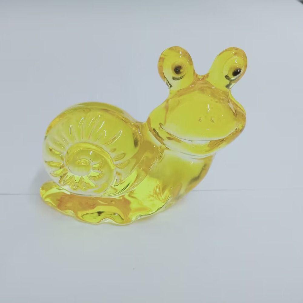 Snail Crystal Snail Ornament Colorful Snail Ornament New Pretty Glass Ornament  Home